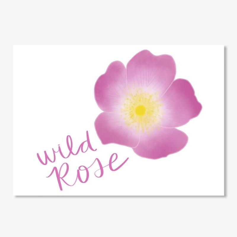 Wild Rose Botanical Art